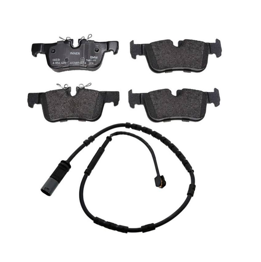 BMW Disc Brake Pad Set - Rear (w/ Sensor)